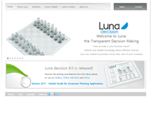 Tablet Screenshot of luna-decision.com